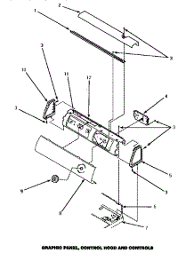 05 - Graphic Panel, Control Hood & Controls parts for Amana Dryer LE1007W / P1177601W W from AppliancePartsPros.com