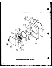 04 - Loading Door parts for Amana Dryer LE2502 / P7762219W from AppliancePartsPros.com