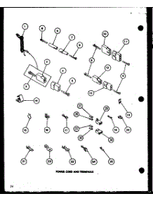 07 - Power Cord Amd Terminals parts for Amana Dryer LE2802 / P7804815W from AppliancePartsPros.com