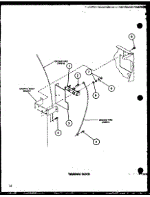 09 - Terminal Block parts for Amana Dryer LE2802 / P7804815W from AppliancePartsPros.com