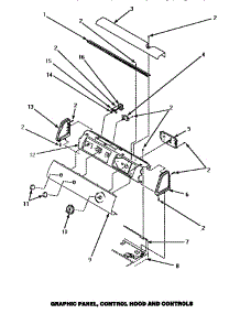 05 - Graphic Panel, Control Hood & Controls parts for Amana Dryer LE4317W2 / PLE4317W2 from AppliancePartsPros.com
