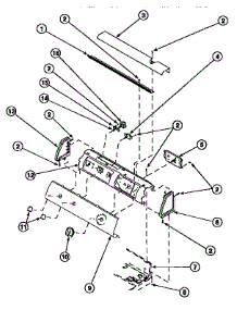 05 - Graphic Panel, Control Hood And Controls parts for Amana Dryer LE7101LB / PLE7101LB from AppliancePartsPros.com