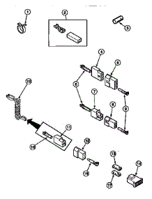 20 - Terminals parts for Amana Dryer LE7101LB / PLE7101LB from AppliancePartsPros.com