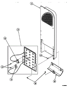 05 - Heater Box Assy Originally On Elec Dryer parts for Amana Dryer LE8207W2B / PLE8207W2 B from AppliancePartsPros.com