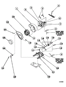 09 - Motor, Exhaust Fan And Belt parts for Amana Dryer LE8207W2B / PLE8207W2 B from AppliancePartsPros.com