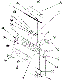 06 - Graphic Panel, Control Hood And Controls parts for Amana Dryer LE8267W2 / PLE8267W2 from AppliancePartsPros.com