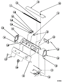 04 - Graphic Panel, Control Hood And Controls parts for Amana Dryer LE8317W2B / PLE8317W2 B from AppliancePartsPros.com