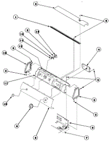07 - Graphic Panel, Control Hood And Controls parts for Amana Dryer LE8367W2 / PLE8367W2 from AppliancePartsPros.com