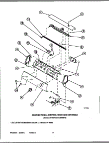 08 - Graphic Panel, Control Hood And Controls parts for Amana Dryer LE8457L2 / PLE8457L2 from AppliancePartsPros.com