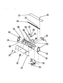 07 - Graphic Panel, Control Hood And Controls parts for Amana Dryer LE8457W2 / PLE8457W2 from AppliancePartsPros.com