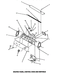 05 - Graphic Panel, Control Hood & Controls parts for Amana Dryer LE8507W / P1163605W W from AppliancePartsPros.com