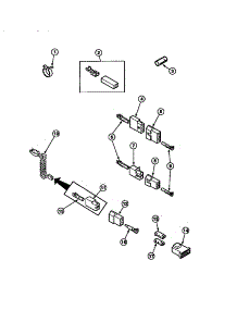 20 - Terminals parts for Amana Dryer LE8517W2 / PLE8517W2 from AppliancePartsPros.com