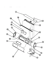 09 - Graphic Panel, Control Hood And Controls parts for Amana Dryer LE9207W2 / PLE9207W2 from AppliancePartsPros.com