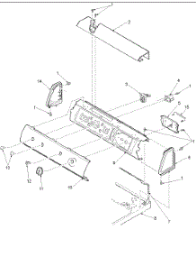 02 - Control Panel parts for Amana Dryer LEC20AW / PLEC20AW from AppliancePartsPros.com