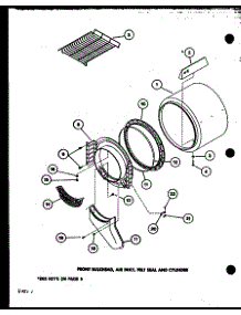 02 - Front Bulkhead parts for Amana Dryer LED250 / P7762231W from AppliancePartsPros.com