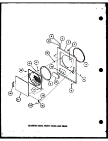 04 - Loading Door parts for Amana Dryer LED302 / P7762221W from AppliancePartsPros.com