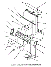 05 - Graphic Panel, Control Hood & Controls parts for Amana Dryer LEM847W / P1176709W W from AppliancePartsPros.com