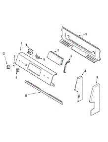 02 - Control Panel parts for Admiral Range LER3725AAC from AppliancePartsPros.com