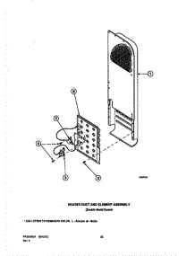 09 - Heater Duct And Element Assy parts for Amana Dryer LES19AW / PLES19AW from AppliancePartsPros.com