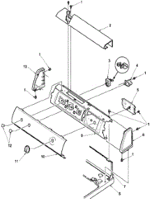 02 - Control Panel parts for Amana Dryer LES34AW / PLES34AW from AppliancePartsPros.com