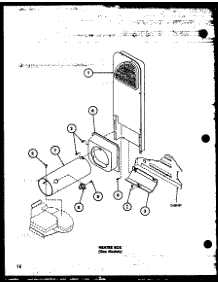 04 - Heater Box (Gas Models) parts for Amana Dryer LG2112W / P1122501W W from AppliancePartsPros.com