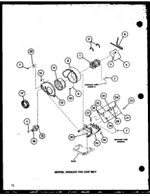06 - Motor parts for Amana Dryer LG2112W / P1122501W W from AppliancePartsPros.com