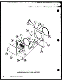 03 - Loading Door parts for Amana Dryer LG2812 / P7804816W W from AppliancePartsPros.com