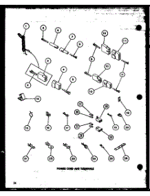 08 - Power Cord And Terminals parts for Amana Dryer LG2911 / P7804804W W from AppliancePartsPros.com