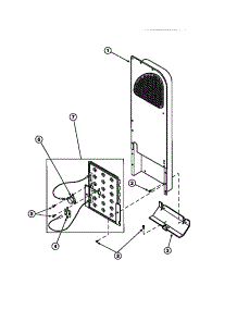10 - Heater Box Assy Originally On Elec Dryer parts for Amana Dryer LG4319W2 / PLG4319W2 from AppliancePartsPros.com