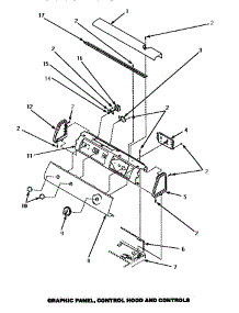 06 - Graphic Panel, Control Hood & Controls parts for Amana Dryer LG4429L / P1158901W L from AppliancePartsPros.com