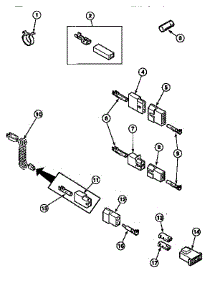 20 - Terminals parts for Amana Dryer LG8153WM / PLG8153WM from AppliancePartsPros.com
