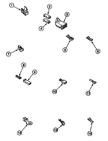 21 - Terminals parts for Amana Dryer LG8153WM / PLG8153WM from AppliancePartsPros.com
