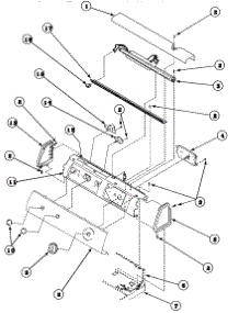 08 - Graphic Panel, Control Hood And Controls parts for Amana Dryer LG8163LM / PLG8163LM from AppliancePartsPros.com