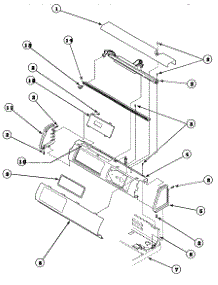 09 - Graphic Panel, Control Hood And Controls parts for Amana Dryer LG8163LM / PLG8163LM from AppliancePartsPros.com