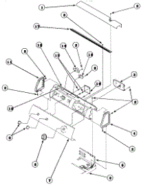 07 - Graphic Panel, Control Hood And Controls parts for Amana Dryer LG8163WM / PLG8163WM from AppliancePartsPros.com