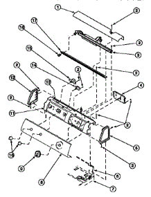 08 - Graphic Panel, Control Hood And Controls parts for Amana Dryer LG8219L2 / PLG8219L2 from AppliancePartsPros.com