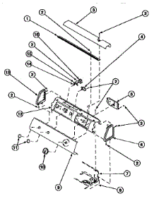 05 - Graphic Panel, Control Hood And Controls parts for Amana Dryer LG8319L2 / PLG8319L2 from AppliancePartsPros.com