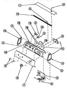 07 - Graphic Panel, Control Hood And Controls parts for Amana Dryer LG8319L2 / PLG8319L2 from AppliancePartsPros.com