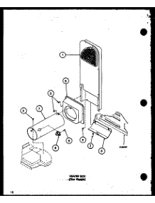 03 - Heater Box (Gas Models) parts for Amana Dryer LG9012 / P7804822W W from AppliancePartsPros.com