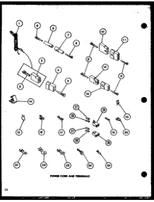 08 - Power Cord And Terminals parts for Amana Dryer LGD312 / P7762222W W from AppliancePartsPros.com