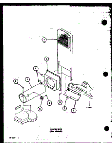 04 - Heater Box (Gas Models) parts for Amana Dryer LGD512 / P7762224W W from AppliancePartsPros.com