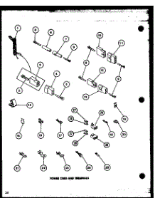 08 - Power Cord And Terminals parts for Amana Dryer LGD512 / P7762224W W from AppliancePartsPros.com