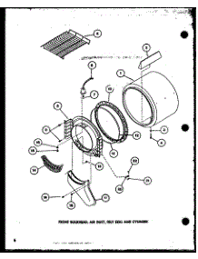02 - Front Bulkhead parts for Amana Dryer LGD851 / P7804806W W from AppliancePartsPros.com