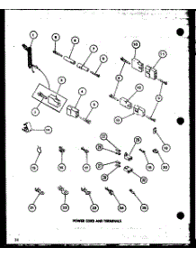 08 - Power Cord And Terminals parts for Amana Dryer LGD912 / P7804820W W from AppliancePartsPros.com