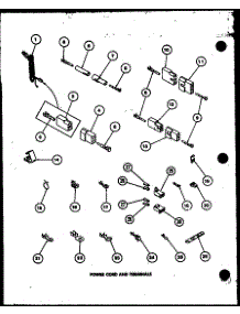 08 - Power Cord And Terminals parts for Amana Dryer LGD951 / P7804812W W from AppliancePartsPros.com