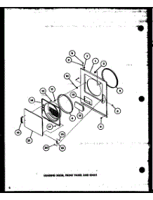 04 - Loading Door parts for Amana Dryer LGD951 / P7804808W W from AppliancePartsPros.com