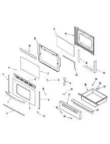04 - Door / Drawer (Series 16) parts for Admiral Range LGR3330ADZ from AppliancePartsPros.com