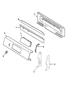 02 - Control Panel parts for Admiral Range LGR3725ADC from AppliancePartsPros.com