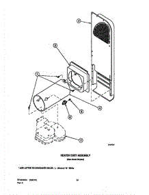 09 - Heater Duct Assy parts for Amana Dryer LGS19AW / PLGS19AW from AppliancePartsPros.com