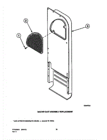 10 - Heater Duct Replacement parts for Amana Dryer LGS33AW / PLGS33AW from AppliancePartsPros.com